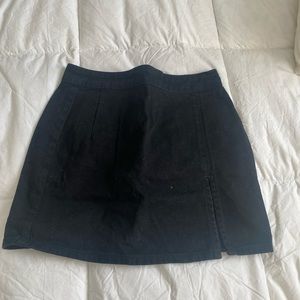 Black mini skirt